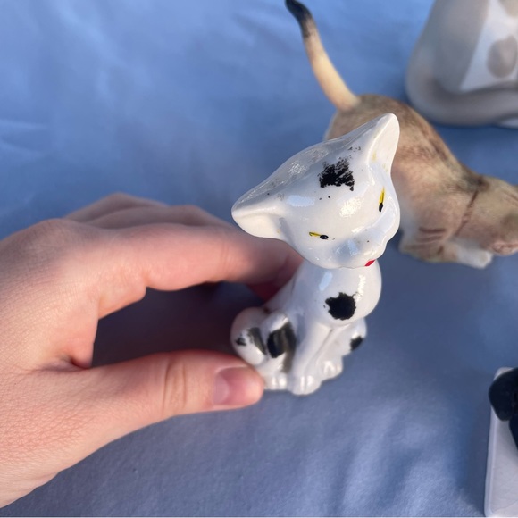 Vintage | Lot of 8 Trinket Cat Decorations (Wooden, Metal, Ceramic) - Picture 10 of 12